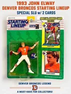 Starting Lineup John Elway Denver Broncos Action Figure with Special Series Card